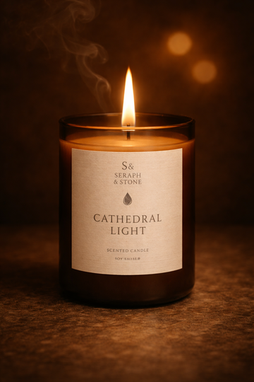 Cathedral Light Candle | Calming Lavender Tea Scent | Relaxation & Evening Ritual Candle