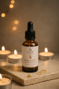 Halo Oil evening ritual scene