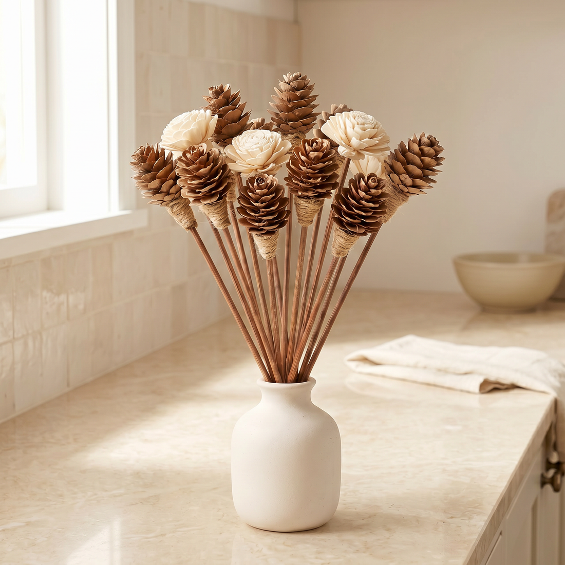 Botanical Reed Diffuser Refills | 12-Piece Sola Wood Set